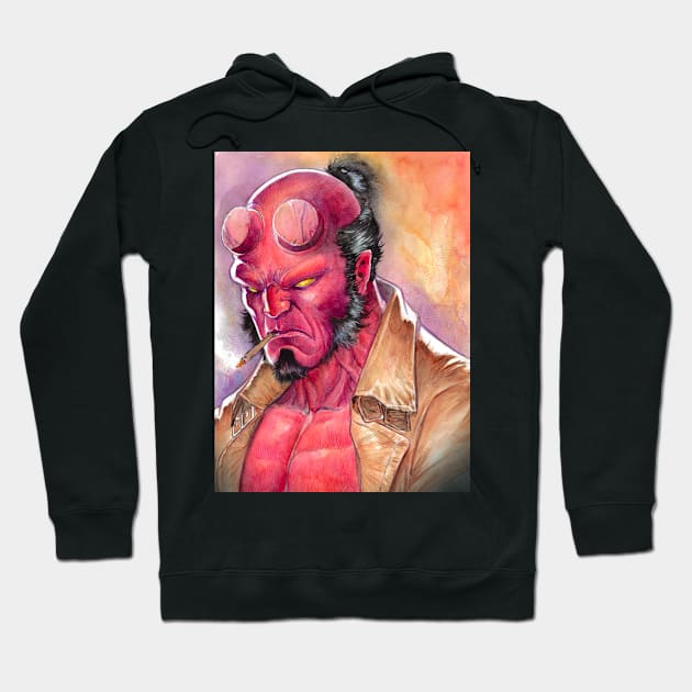 Hellboy Hoodie by emilcabaltierra